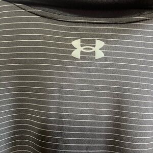 Under Armour Black and White Striped Men's Shirt